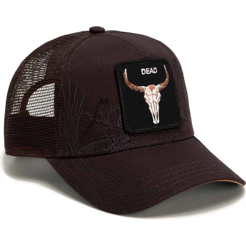 epci-curbata-maro-snapback-skull-badlands-dead-the-farm-goorin-bros