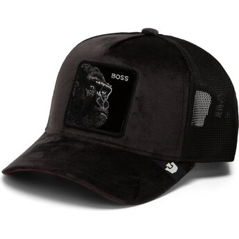 Șepci curbată negru snapback Velour Boss The Farm Goorin Bros.