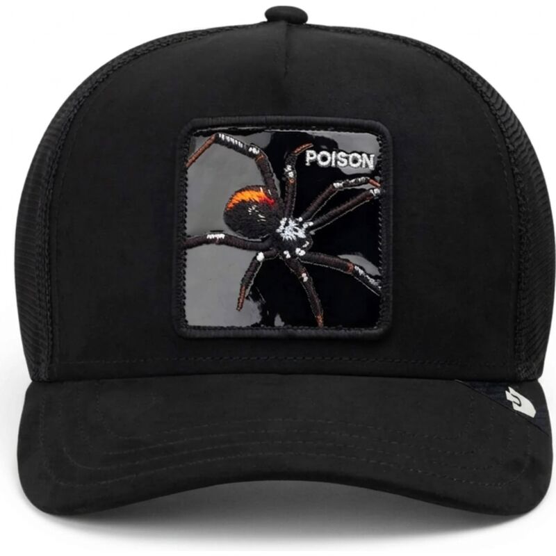 epci-curbata-negru-snapback-black-out-spider-blackened-metallic-poison-the-farm-goorin-bros epci-curbata-negru-snapback-black-out-spider-blackened-metallic-poison-the-farm-goorin-bros