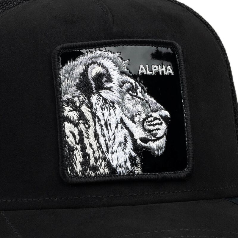 epci-curbata-negru-snapback-black-out-lion-blackened-metallic-alpha-the-farm-goorin-bros