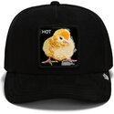 epci-curbata-negru-snapback-black-out-chick-blackened-metallic-hot-the-farm-goorin-bros
