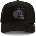epci-curbata-negru-snapback-tonal-skull-full-intent-cancelled-the-farm-goorin-bros