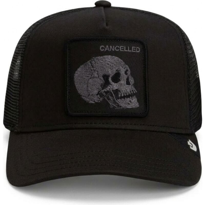epci-curbata-negru-snapback-tonal-skull-full-intent-cancelled-the-farm-goorin-bros