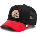 epci-curbata-negru-snapback-cancelled-skull-microsuede-the-farm-goorin-bros