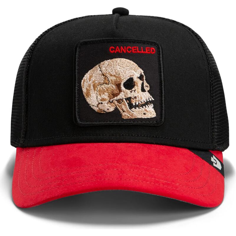 epci-curbata-negru-snapback-cancelled-skull-microsuede-the-farm-goorin-bros