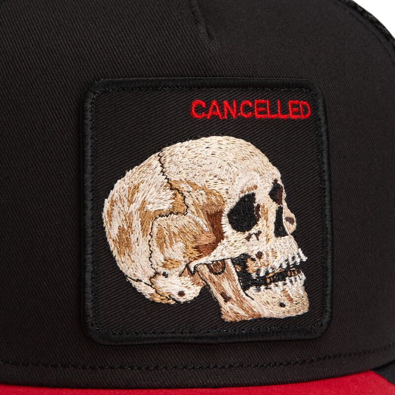 epci-curbata-negru-snapback-cancelled-skull-microsuede-the-farm-goorin-bros