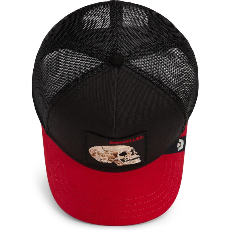 epci-curbata-negru-snapback-cancelled-skull-microsuede-the-farm-goorin-bros