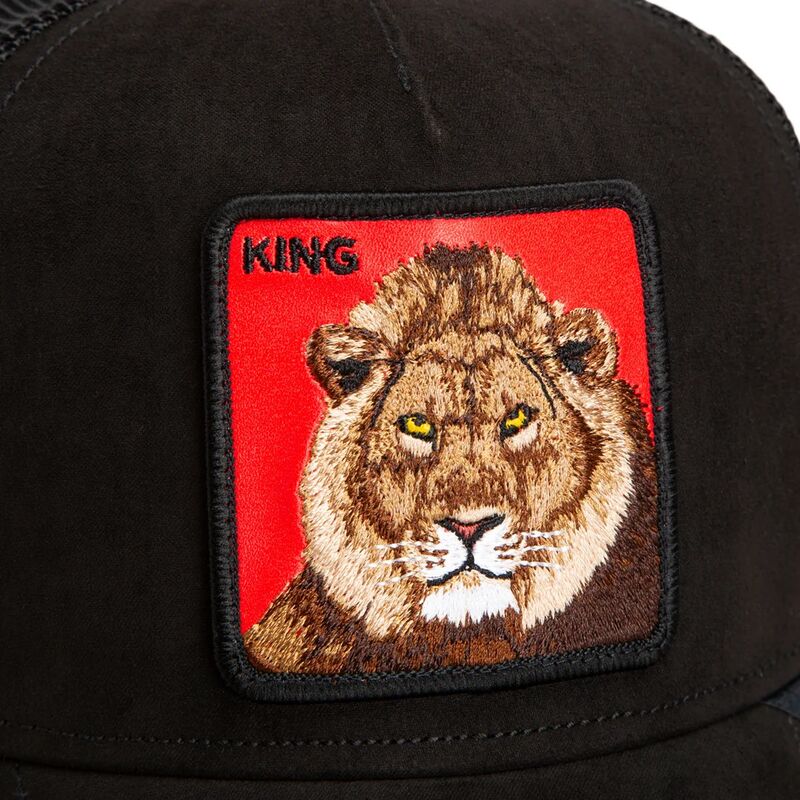 epci-curbata-negru-snapback-re-leone-rosso-microsuede-king-the-farm-goorin-bros
