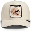 epci-curbata-bej-snapback-suede-cancelled-skull-microsuede-the-farm-goorin-bros