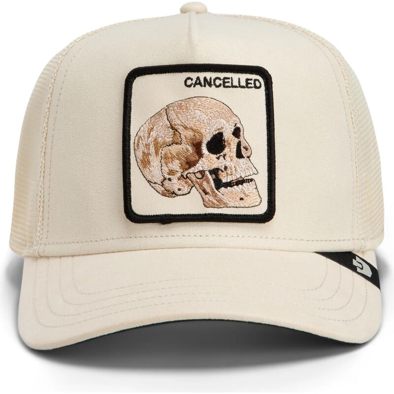 epci-curbata-bej-snapback-suede-cancelled-skull-microsuede-the-farm-goorin-bros