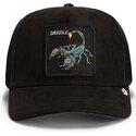 epci-curbata-negru-snapback-suede-scorpion-microsuede-the-farm-goorin-bros