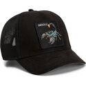 epci-curbata-negru-snapback-suede-scorpion-microsuede-the-farm-goorin-bros