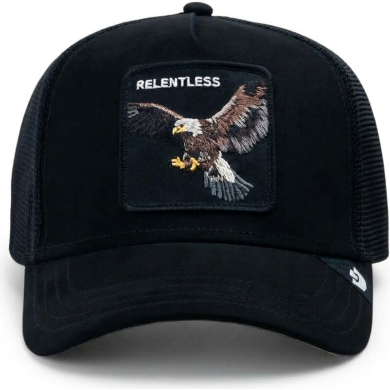 epci-curbata-negru-snapback-suede-relentless-eagle-microsuede-the-farm-goorin-bros