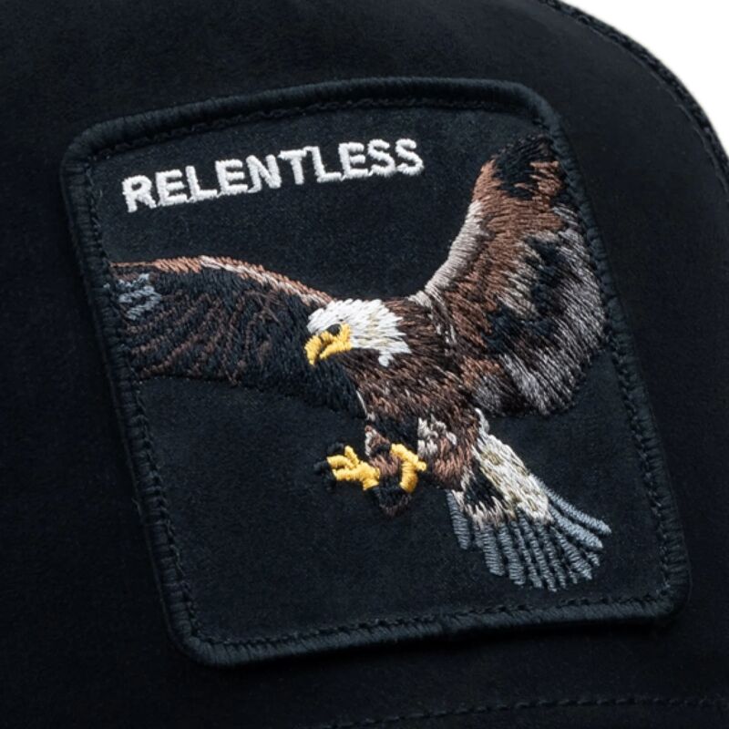 epci-curbata-negru-snapback-suede-relentless-eagle-microsuede-the-farm-goorin-bros