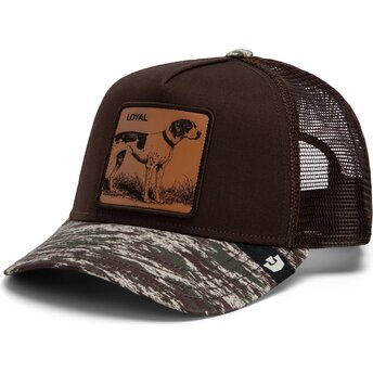 Șepci curbată maro snapback Engraved Dog Camo Glitch The Farm Goorin Bros.