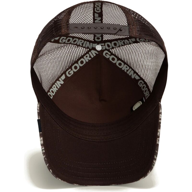epci-curbata-maro-snapback-engraved-dog-camo-glitch-the-farm-goorin-bros