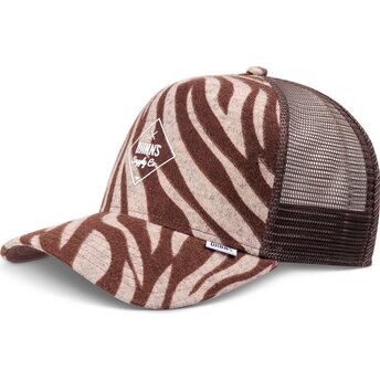 Șepci curbată maro snapback HFT Rubbertigerstripes de Djinns
