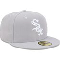 epci-plata-gri-fitted-59fifty-side-script-de-chicago-white-sox-mlb-de-new-era