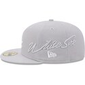 epci-plata-gri-fitted-59fifty-side-script-de-chicago-white-sox-mlb-de-new-era