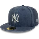 epci-plata-bleumarin-fitted-59fifty-washed-de-new-york-yankees-mlb-de-new-era