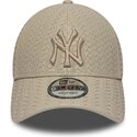 epci-curbata-bej-reglabila-9forty-pu-weave-de-new-york-yankees-mlb-de-new-era