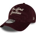 epci-curbata-rou-reglabila-9twenty-a-frame-cord-script-de-new-york-yankees-mlb-de-new-era