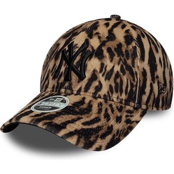Șepci curbată leopard reglabilă 9FORTY Ocelot Print de New York Yankees MLB de New Era