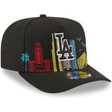 epci-curbata-negru-snapback-9fifty-a-frame-precurved-skyline-de-los-angeles-dodgers-mlb-de-new-era