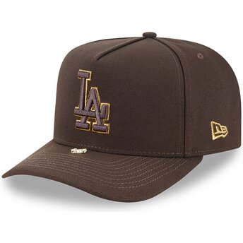 Șepci curbată maro snapback 9FIFTY A Frame Precurved Visor Pin de Los Angeles Dodgers MLB de New Era
