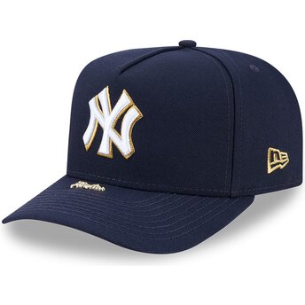 Șepci curbată bleumarin snapback 9FIFTY A Frame Precurved Visor Pin de New York Yankees MLB de New Era