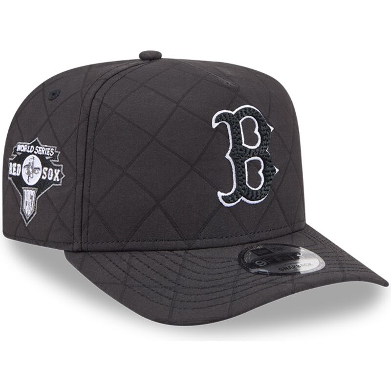 epci-curbata-negru-snapback-9fifty-a-frame-precurved-checkered-de-boston-red-sox-mlb-de-new-era