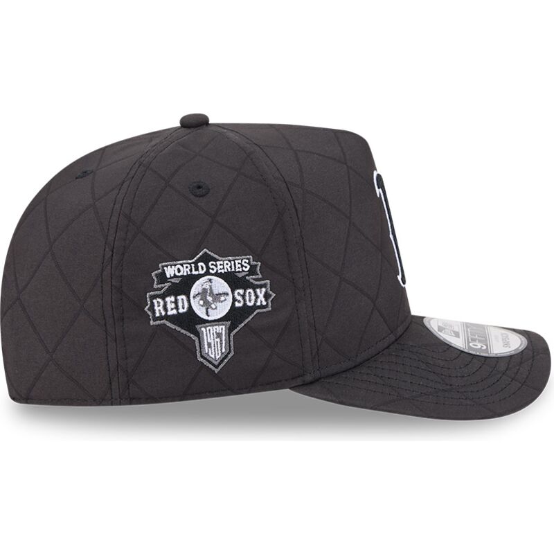 epci-curbata-negru-snapback-9fifty-a-frame-precurved-checkered-de-boston-red-sox-mlb-de-new-era