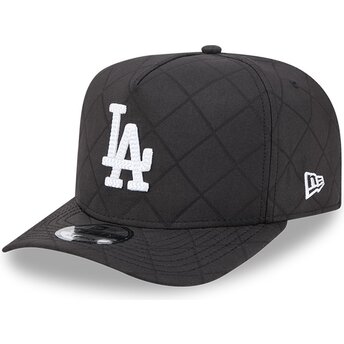 Șepci curbată negru snapback 9FIFTY A Frame Precurved Checkered de Los Angeles Dodgers MLB de New Era