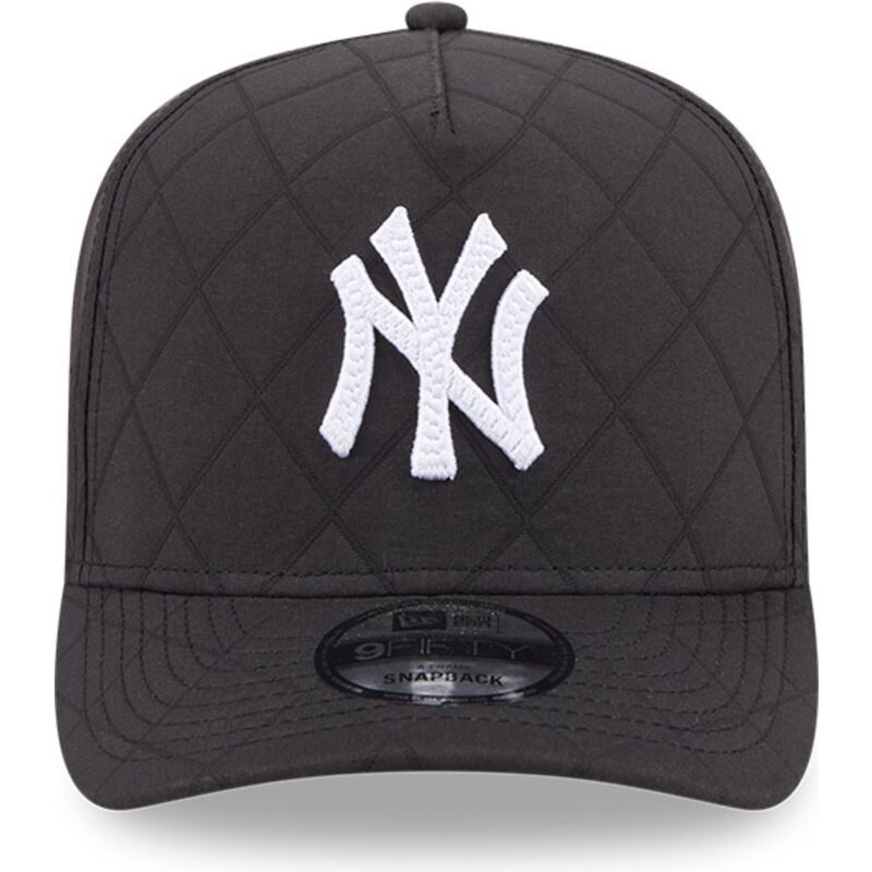 epci-curbata-negru-snapback-9fifty-a-frame-precurved-checkered-de-new-york-yankees-mlb-de-new-era