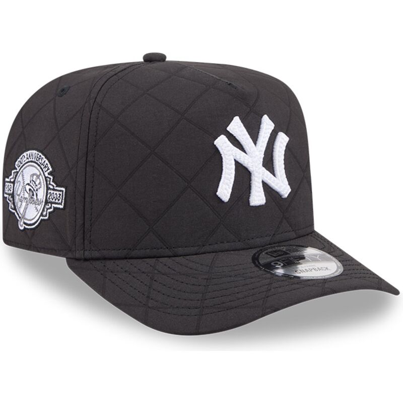 epci-curbata-negru-snapback-9fifty-a-frame-precurved-checkered-de-new-york-yankees-mlb-de-new-era