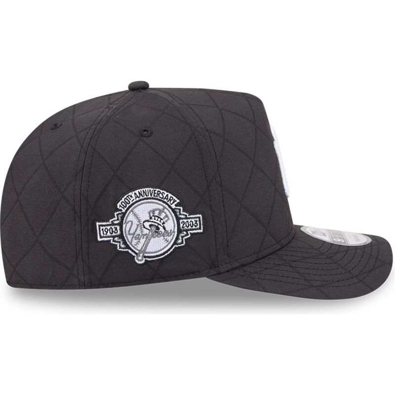epci-curbata-negru-snapback-9fifty-a-frame-precurved-checkered-de-new-york-yankees-mlb-de-new-era