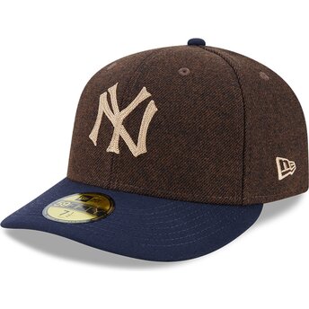 Șepci curbată maro fitted 59FIFTY Precurved de New York Yankees MLB de New Era