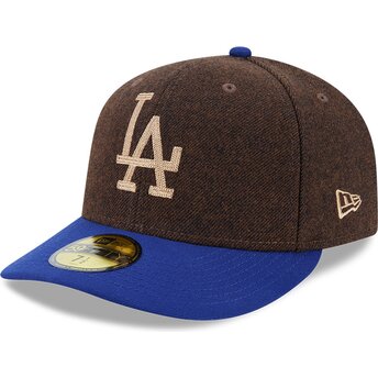 Șepci curbată maro fitted 59FIFTY Precurved de Los Angeles Dodgers MLB de New Era