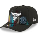 epci-curbata-negru-snapback-9fifty-a-frame-precurved-skyline-de-chicago-bulls-nba-de-new-era