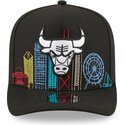 epci-curbata-negru-snapback-9fifty-a-frame-precurved-skyline-de-chicago-bulls-nba-de-new-era