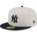 epci-plata-alb-fitted-59fifty-checkered-de-new-york-yankees-mlb-de-new-era