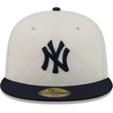 epci-plata-alb-fitted-59fifty-checkered-de-new-york-yankees-mlb-de-new-era
