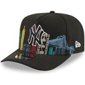 epci-curbata-negru-snapback-9fifty-a-frame-precurved-skyline-de-new-york-yankees-mlb-de-new-era