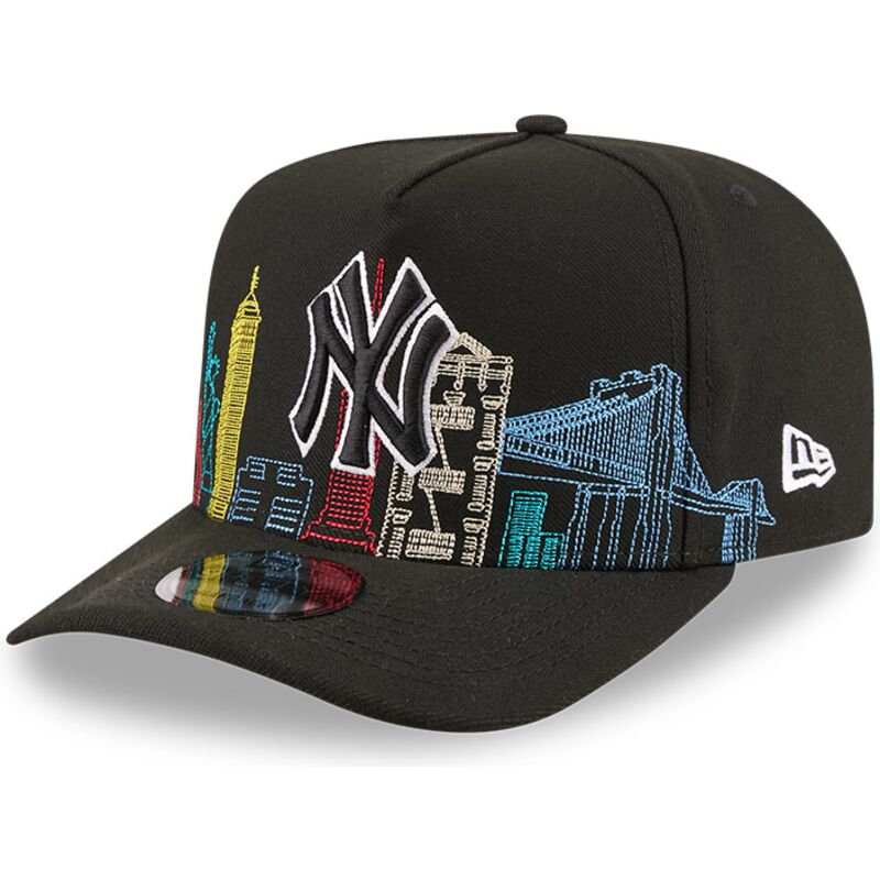 epci-curbata-negru-snapback-9fifty-a-frame-precurved-skyline-de-new-york-yankees-mlb-de-new-era