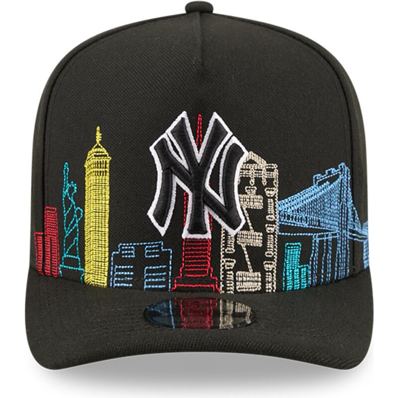 epci-curbata-negru-snapback-9fifty-a-frame-precurved-skyline-de-new-york-yankees-mlb-de-new-era