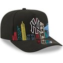 epci-curbata-negru-snapback-9fifty-a-frame-precurved-skyline-de-new-york-yankees-mlb-de-new-era