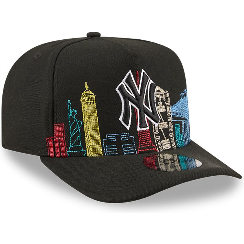 epci-curbata-negru-snapback-9fifty-a-frame-precurved-skyline-de-new-york-yankees-mlb-de-new-era