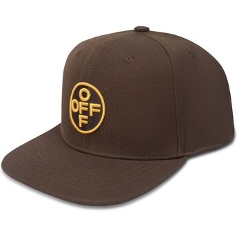 Șepci plată maro snapback Off Embroidered Twill de L/AB c/o Off-White™