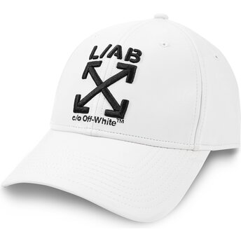 Șepci curbată alb reglabilă Clamp Arrows PU Leather de L/AB c/o Off-White™