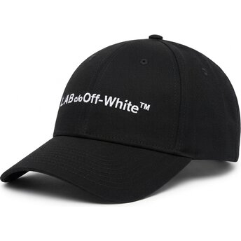 Șepci curbată negru reglabilă Horizontal Embroidered Twill de L/AB c/o Off-White™